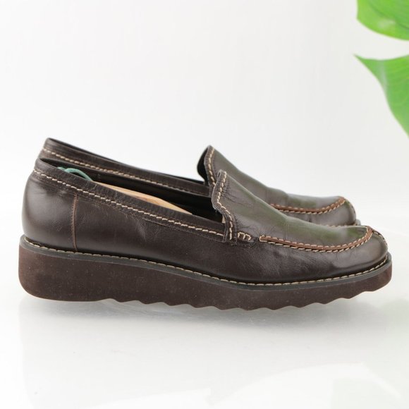 Franco Sarto Women's Nordy Loafer Slip On Shoe Size 9 Brown Leather Flats - Picture 5 of 12